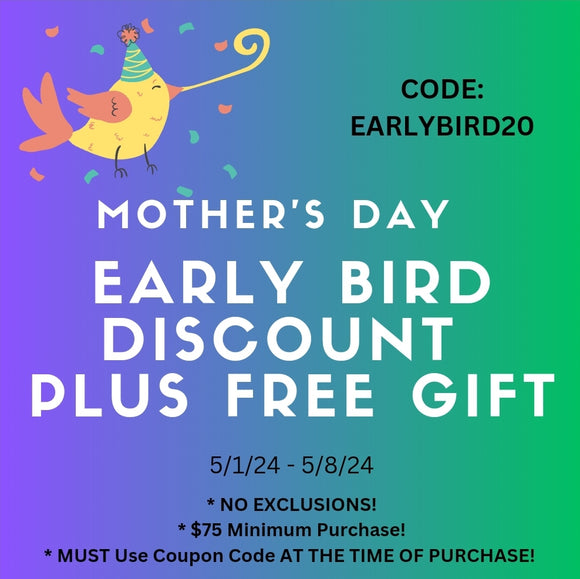 Early Bird 20% Off plus FREE Gift