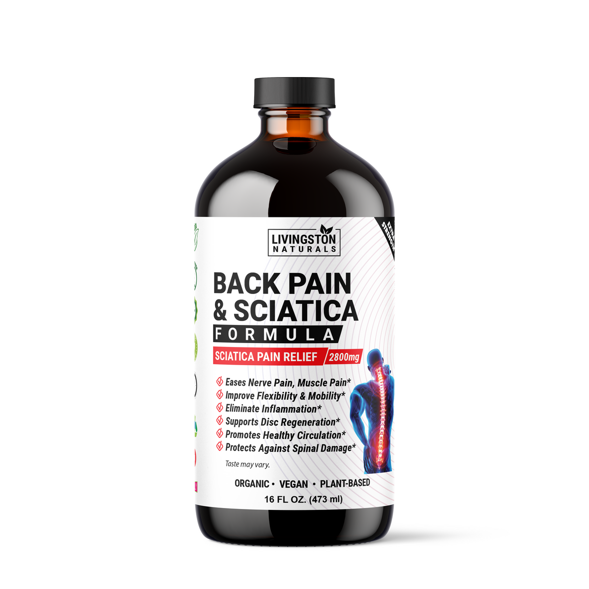 BACK PAIN & SCIATICA FORMULA - 16oz – Natural Herbal Labs