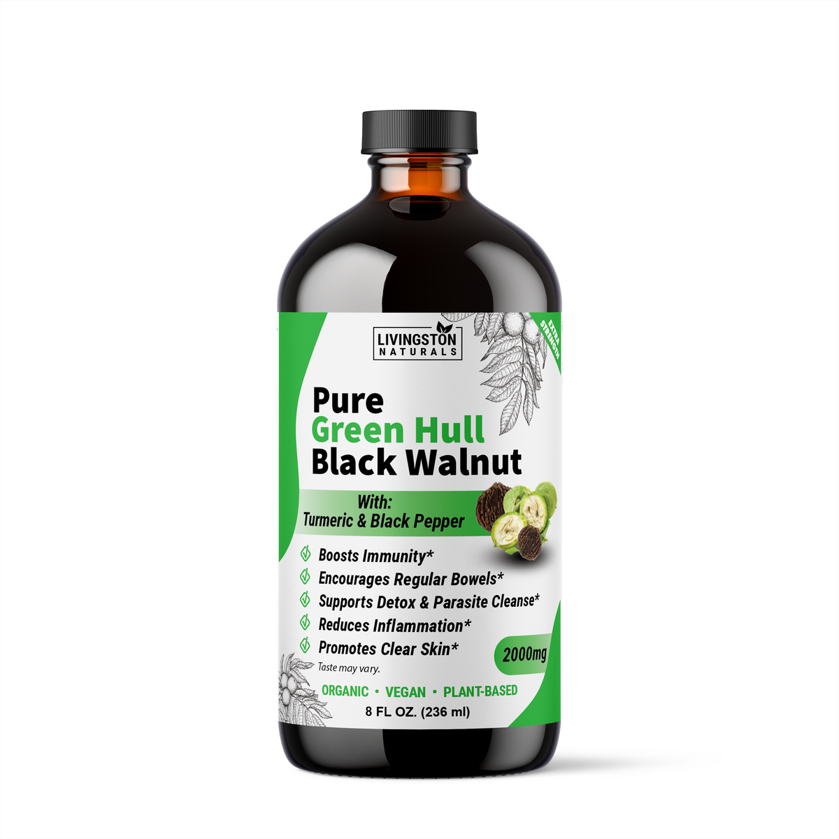 Pure Green Hull Black Walnut – Natural Herbal Labs