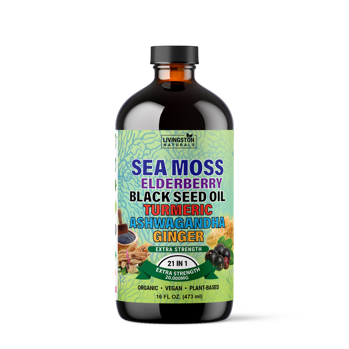 Seamoss Elderberry - 16 oz – Natural Herbal Labs