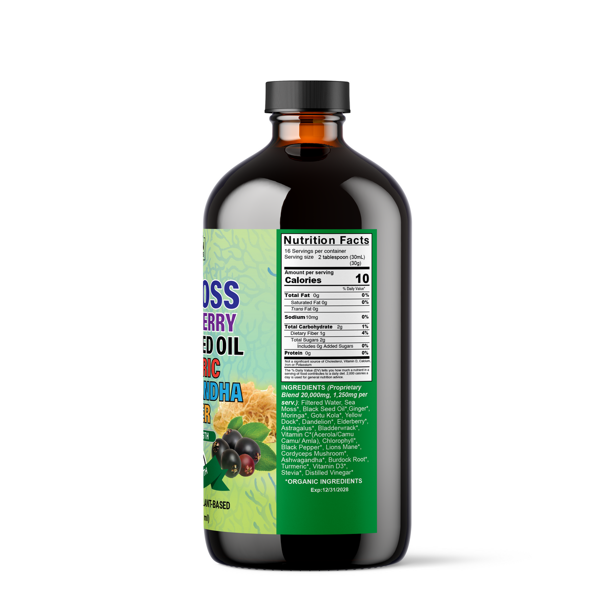Seamoss Elderberry - 16 oz – Natural Herbal Labs