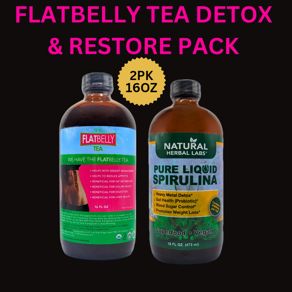 El paquete desintoxicante y restaurador Flatbelly Tea