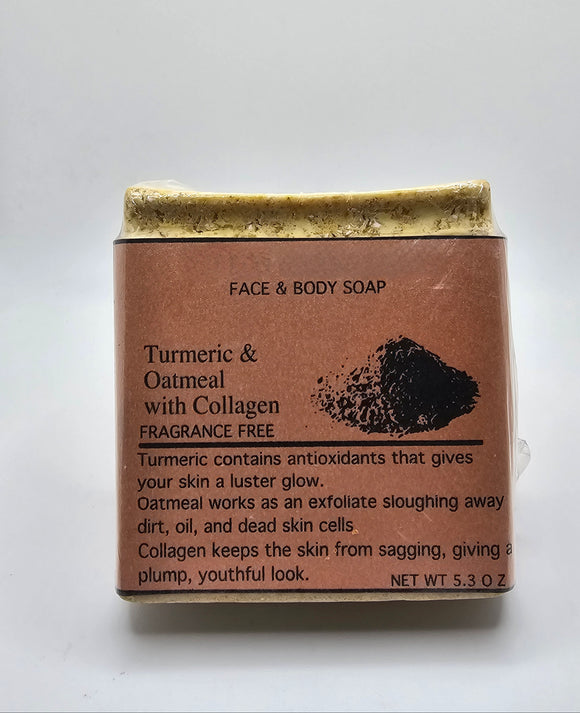 Turmetic & Oatmeal with Collagen Soap - 5.3 oz