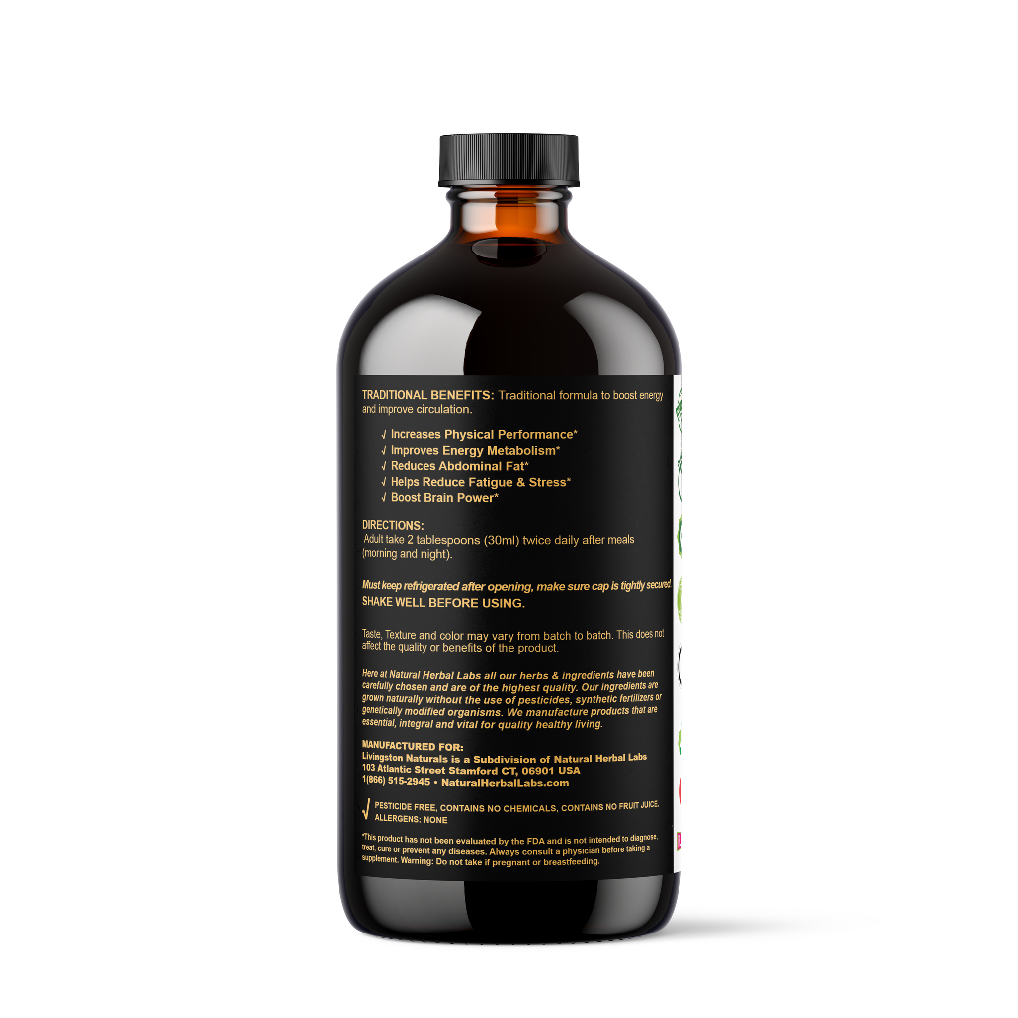 Black Ginger - 16oz – Natural Herbal Labs