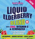 Value Special: Liquid Elderberry Zinc (Case of 12 Bottles)
