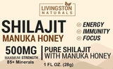 Shilajit Resin Manuka Honey - 1oz (28g)