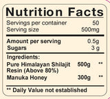 Shilajit Resin Manuka Honey - 1oz (28g)